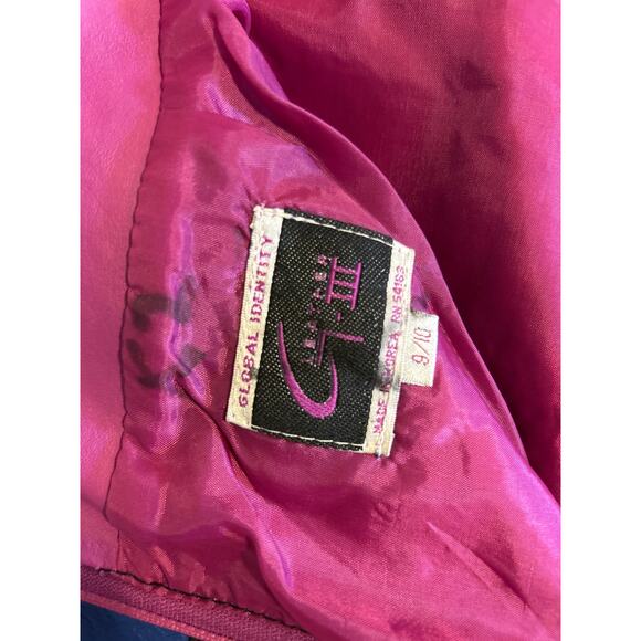 Global Identity G-III | Vintage Colorblock Leather Skirt | 9/10 - Picture 13 of 14